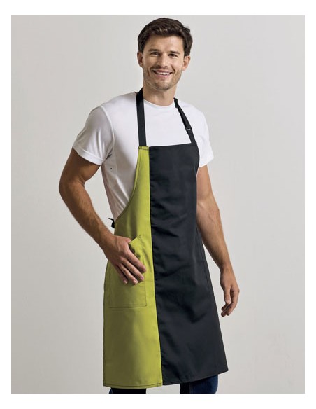 PRE-PR162-Colours Collection Contrast Bib Apron 2